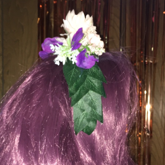 Peony and Wisteria Flower Crown - Picture 12 of 12